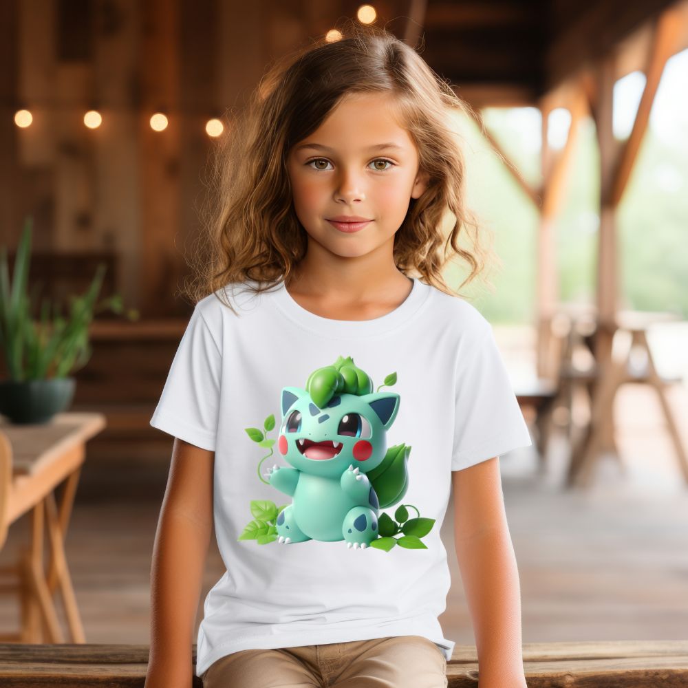 Camiseta Infanto Juvenil Personagens Pikachu Pokémon Clássico 09