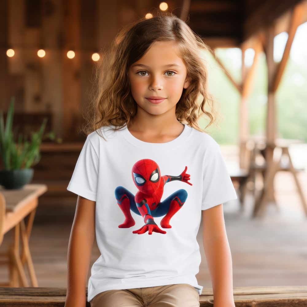Camiseta Infanto Juvenil Personagens Infantil Camisa Homem Aranha