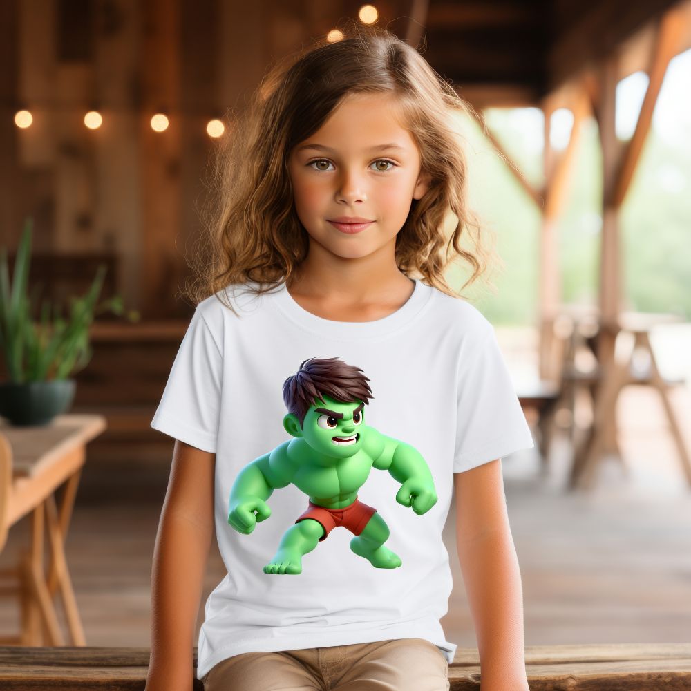 Camiseta Infanto Juvenil Personagens Hulk Mini Heróis-01