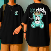 Camiseta Oversized Algodão Premium Malha Grossa It’s Worth Trying