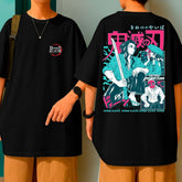 Camiseta Oversized Demon Slayer Ferreiro Anime Estampa Geek Malha Grossa Premium