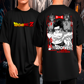 Camiseta Oversized Malha Premium Dragon Ball Z Gohan