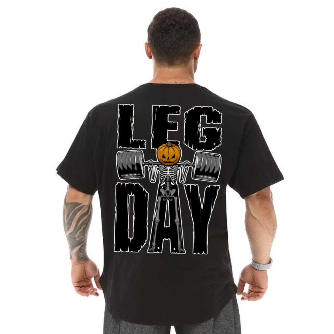 Camiseta Oversized Academia 100% Algodão Leg Day Musculação Malha Grossa
