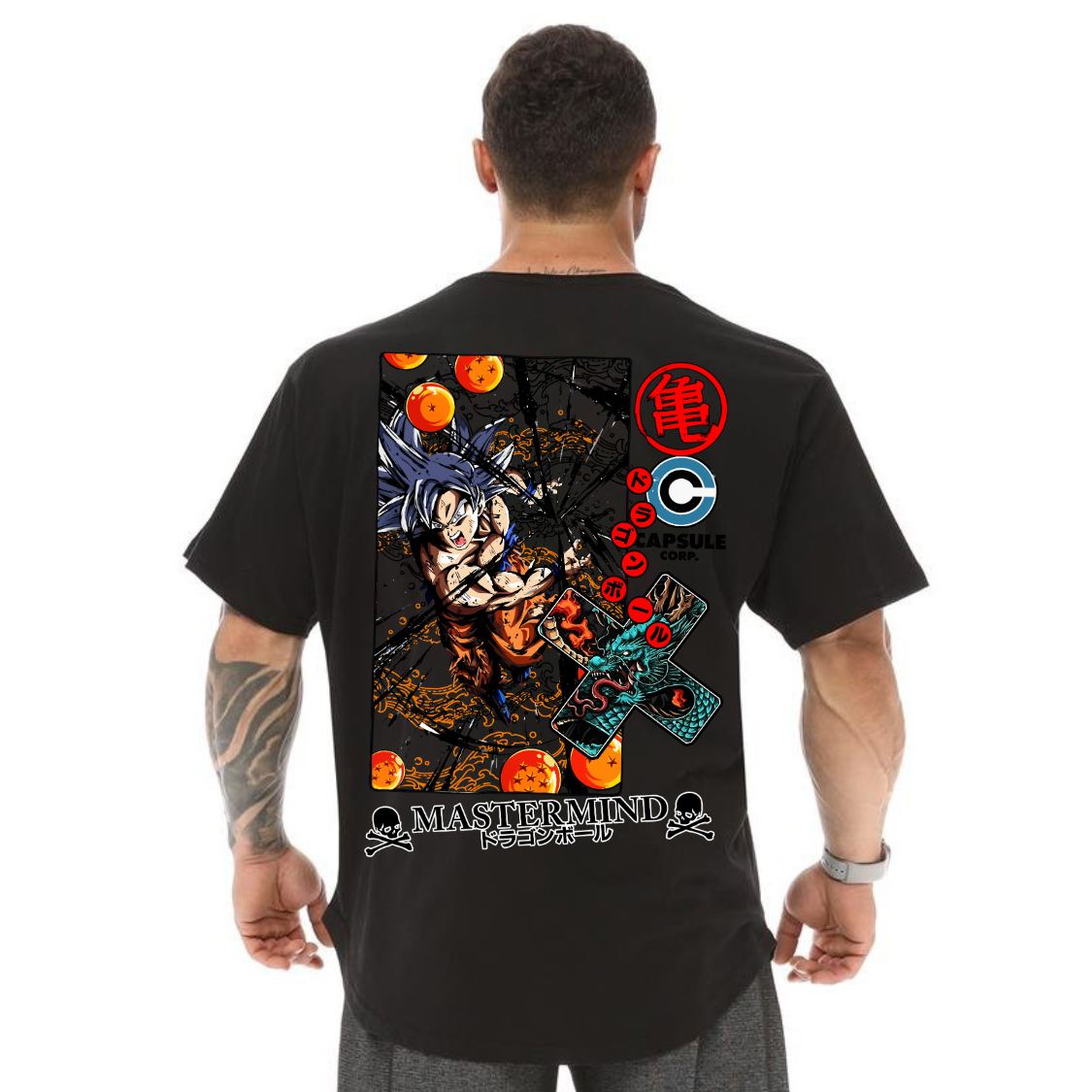 Camiseta Oversized 100% Algodão Dragon Ball Goku Esferas Do Dragão