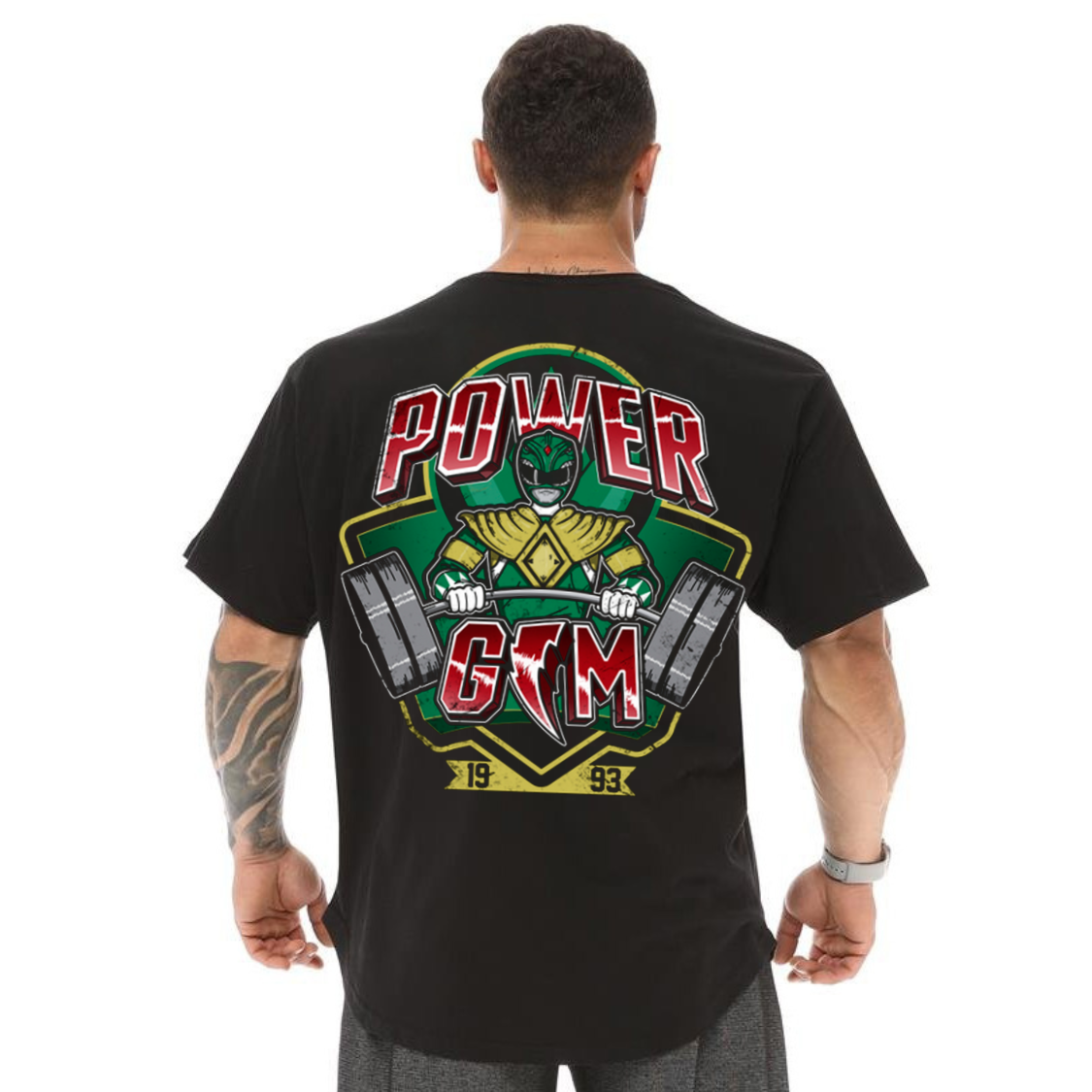 Camiseta Oversized Algodão Malha Premium Power Gym Academia Musculação Gym