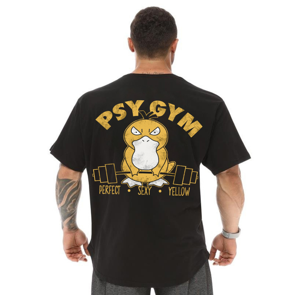 Camiseta Oversized Algodão Malha Premium Pokemon Psy Musculação Blusão Malha Grossa