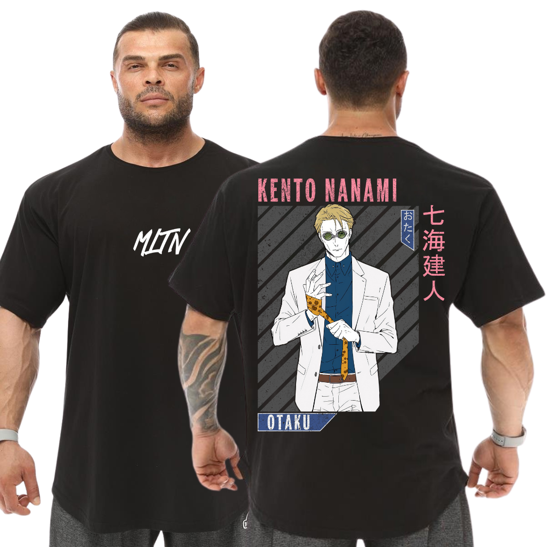 Camiseta Oversized Anime Otaku Nanami Jujutsu Kaisen Feiticeiros Malha Grossa Premium