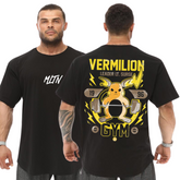 Camiseta Oversized Anime Pokemon Vermellion 100% Algodão Geek Blusão Largo Malha Grossa