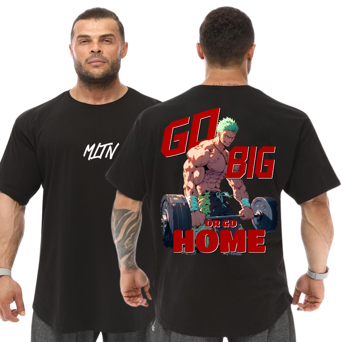 Camiseta Oversized Algodão Malha Grossa Bom Caimento Go Big Or Go Home Blusão Premium