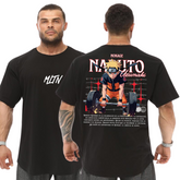 Camiseta Oversized 100% Algodão Malha Premium Naruto Uzumaki P ao G2