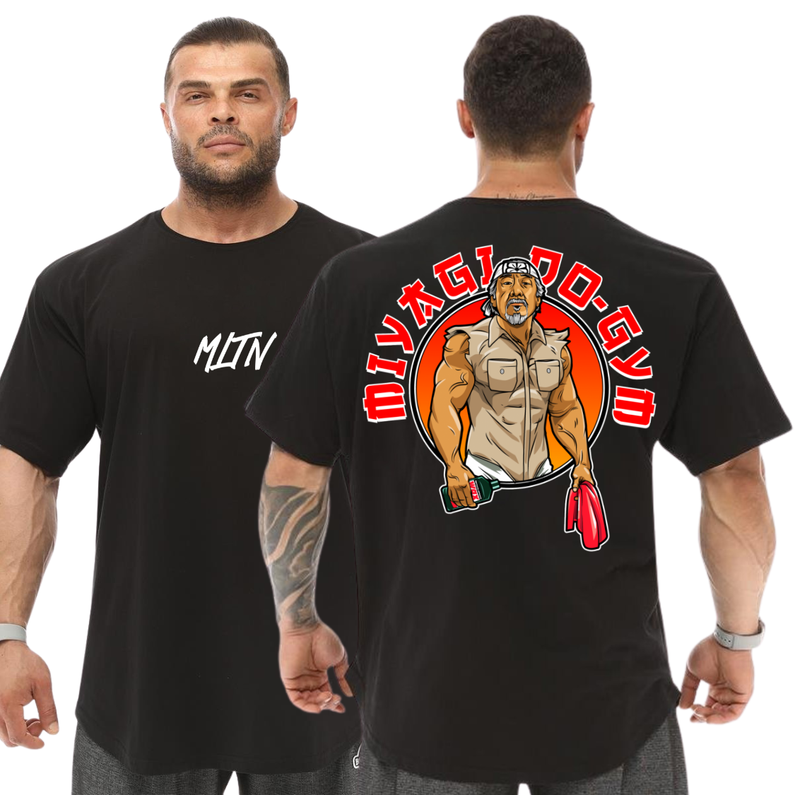 Camiseta Oversized Academia Estampa Senhor Miyagi Blusão Largo 100% Algodão Malha Grossa