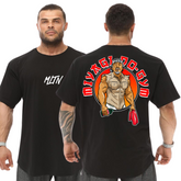 Camiseta Oversized Academia Estampa Senhor Miyagi Blusão Largo 100% Algodão Malha Grossa