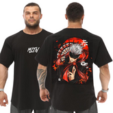 Camiseta Oversized Anime Otaku Satoru Gojo Jujutsu Kaisen Feiticeiros Malha Grossa Premium