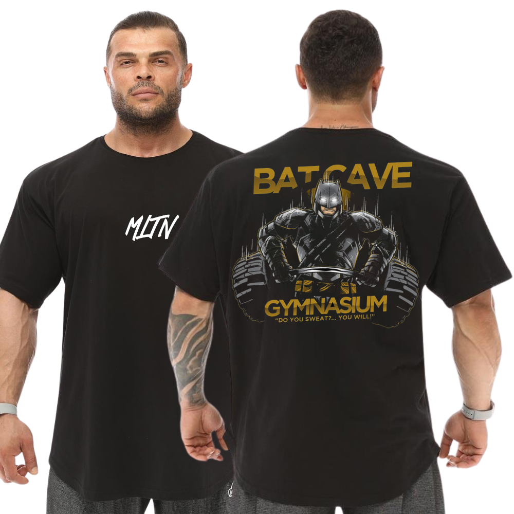 Camiseta Oversized Grossa Batman BatCave Malha Premium 100% Algodão