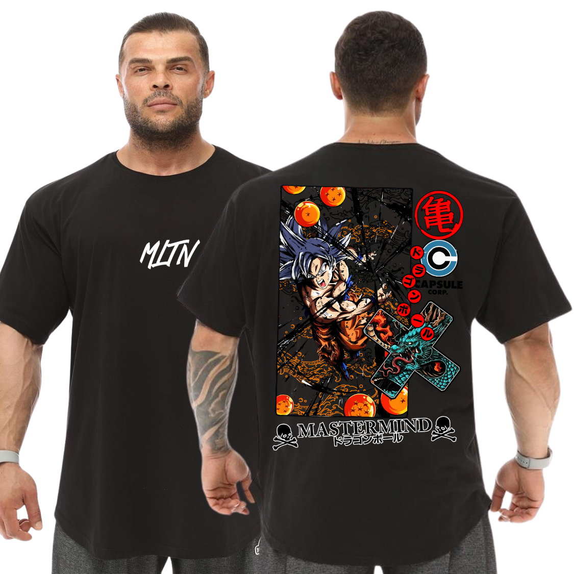 Camiseta Oversized 100% Algodão Dragon Ball Goku Esferas Do Dragão