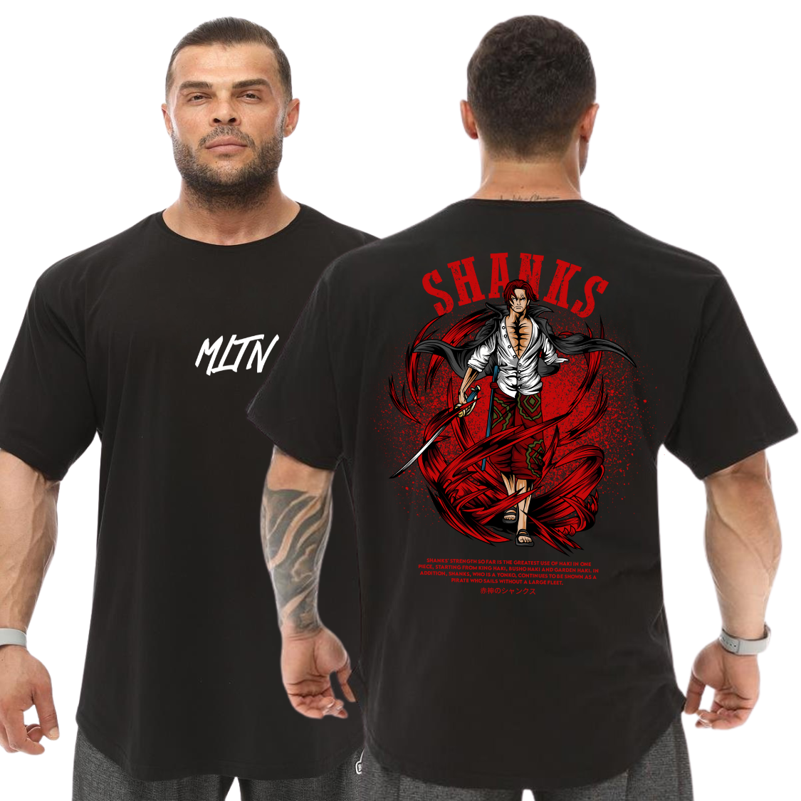 Camiseta Oversized Anime Otaku Shanks O Ruivo One Piece Blusão Largo