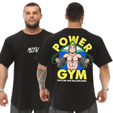 Camiseta Oversized 100% Algodão Malha Premium Power Gym Academia Musculação Gym