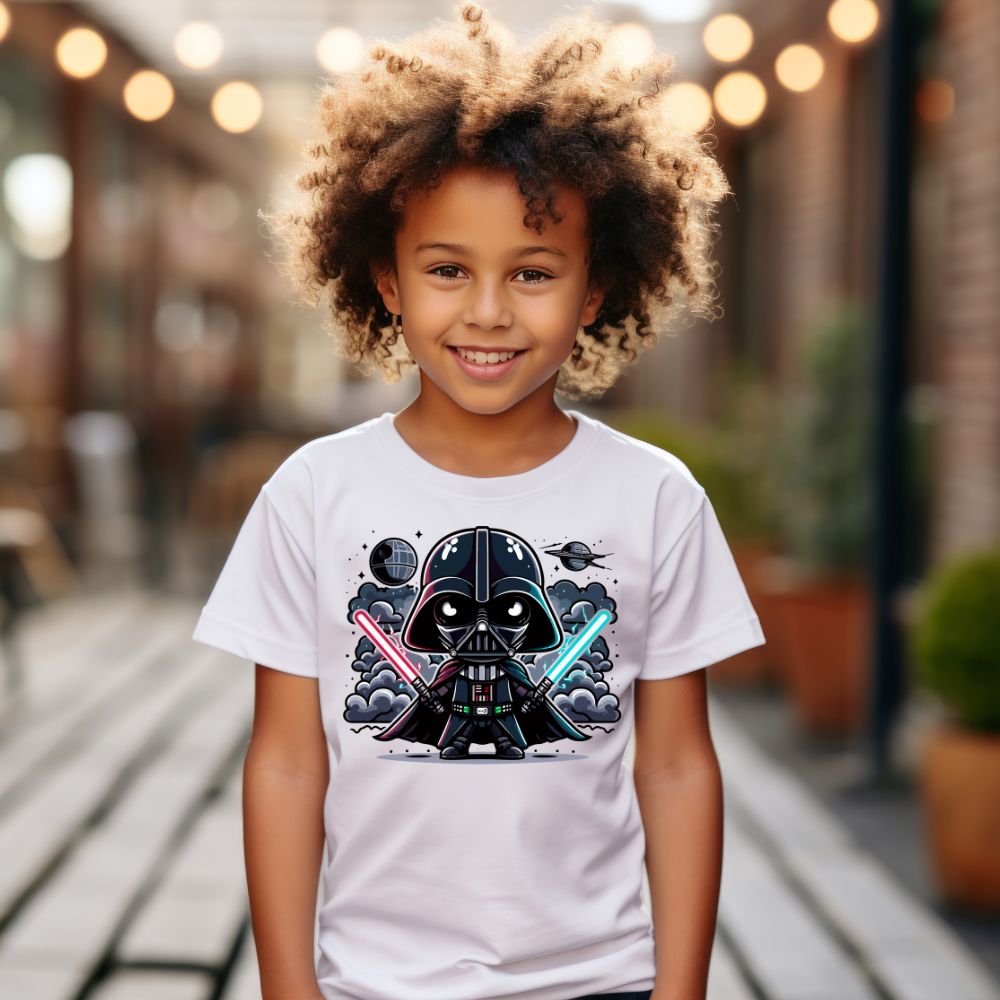 Camiseta Infanto Juvenil Personagens Star Wars Darth Vader Geek