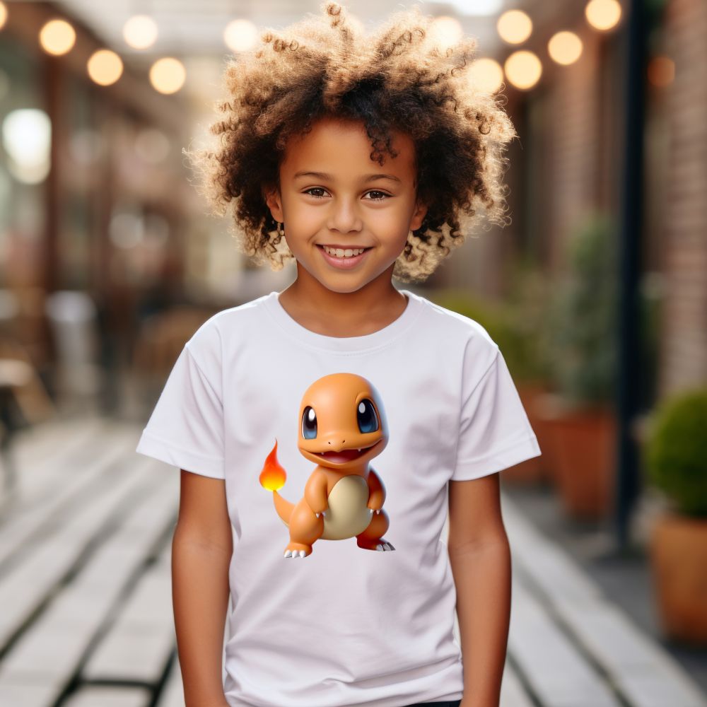 Camiseta Infanto Juvenil Personagens Pikachu Pokémon Clássico 08