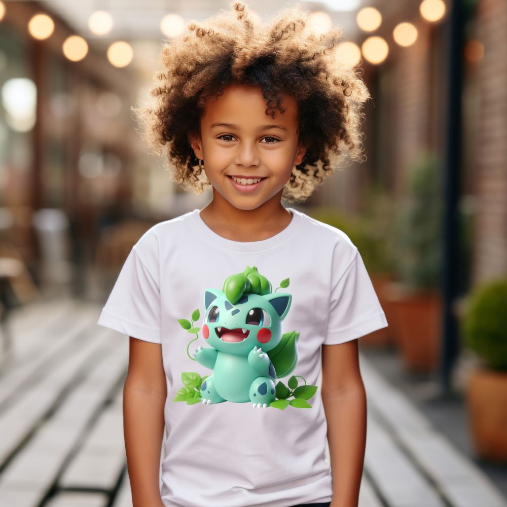 Camiseta Infanto Juvenil Personagens Pikachu Pokémon Clássico 09