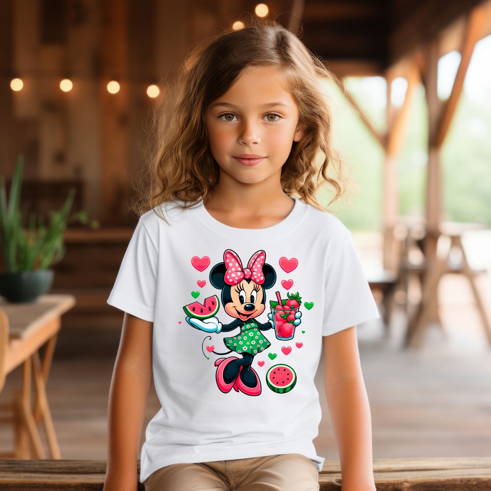 Camiseta Infanto Juvenil Personagens Minnie 08