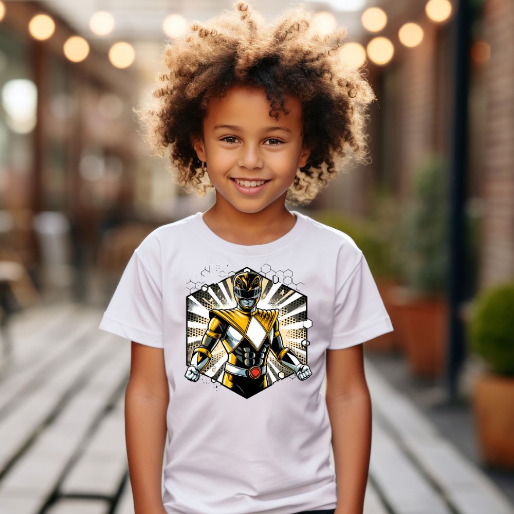 Camiseta Infanto Juvenil Personagens Power Rangers Super Heróis