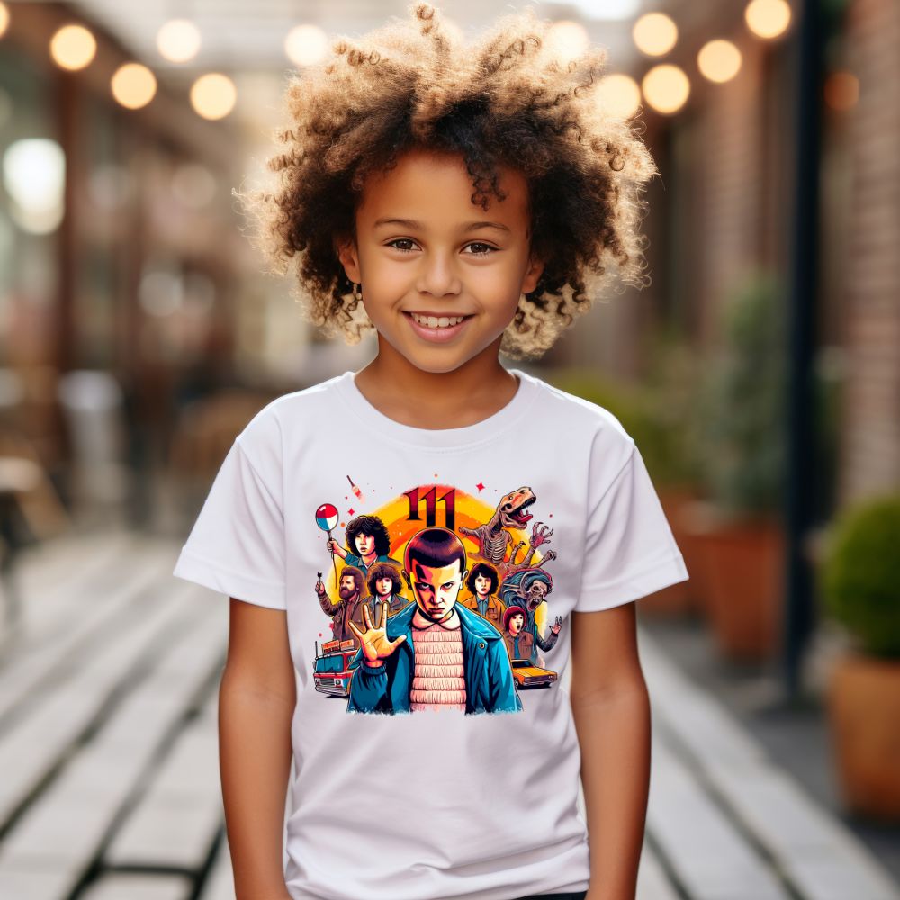 Camiseta Infanto Juvenil Personagens Stranger Things 03