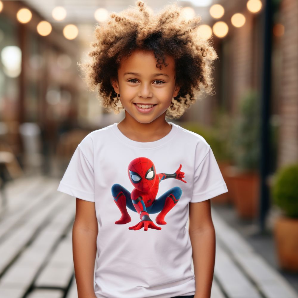 Camiseta Infanto Juvenil Personagens Infantil Camisa Homem Aranha