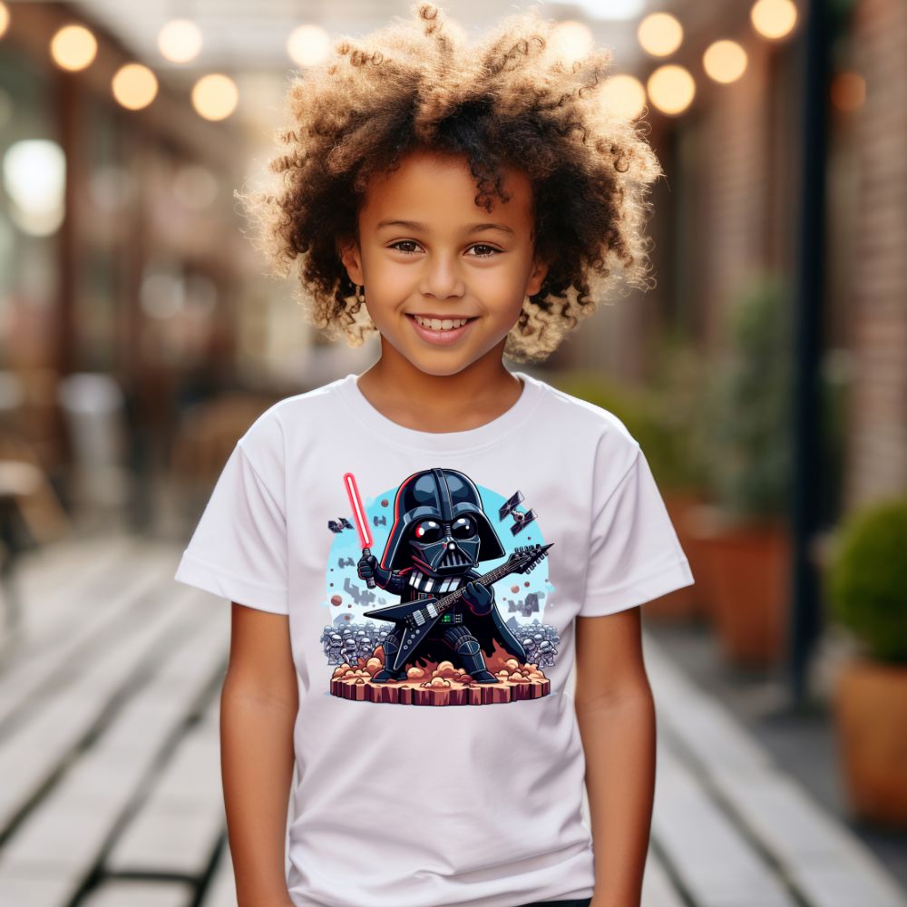 Camiseta Infanto Juvenil Personagens Star Wars Troopers Darth Vader