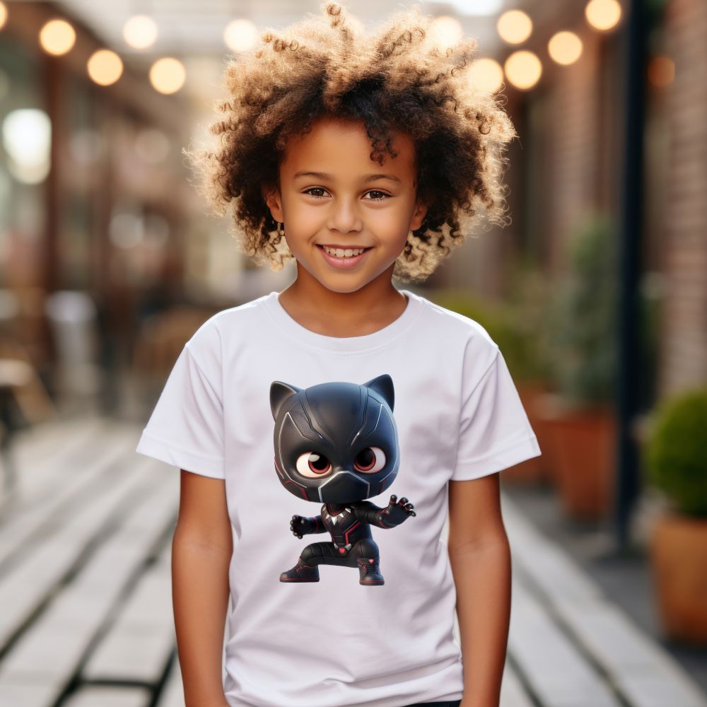 Camiseta Infanto Juvenil Personagens Pantera Negra Wakanda