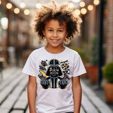 Camiseta Infanto Juvenil Personagens Star Wars Geek Serie Filmes Darth Vader