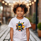 Camiseta Infanto Juvenil Personagens Pikachu Herói Batman