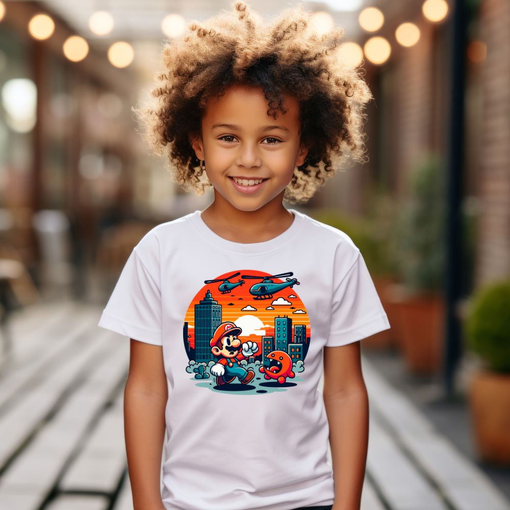 Camiseta Infanto Juvenil Personagens Super Mario World 07