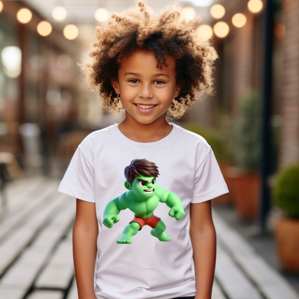 Camiseta Infanto Juvenil Personagens Hulk Mini Heróis-01