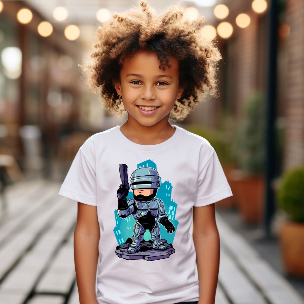Camiseta Infanto Juvenil Personagens Robocop Personagem Games