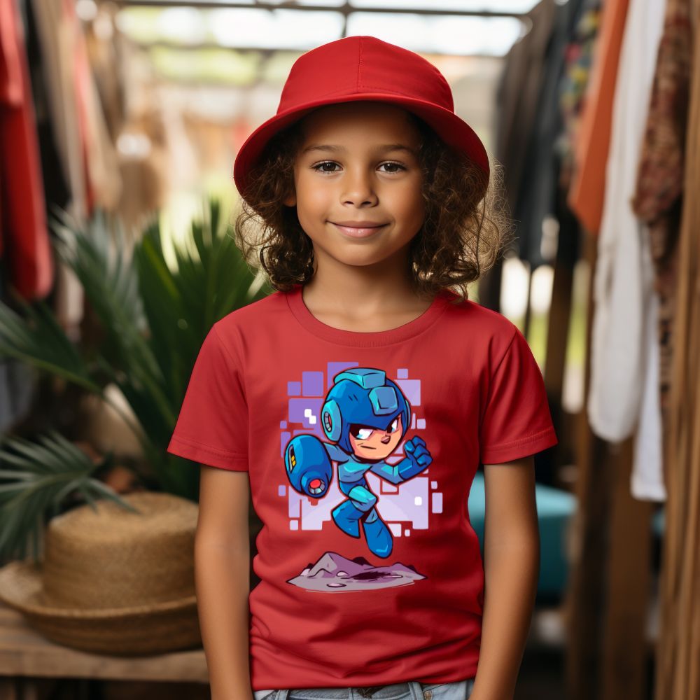 Camiseta Infanto Juvenil Personagens Mega Men Game Series anime