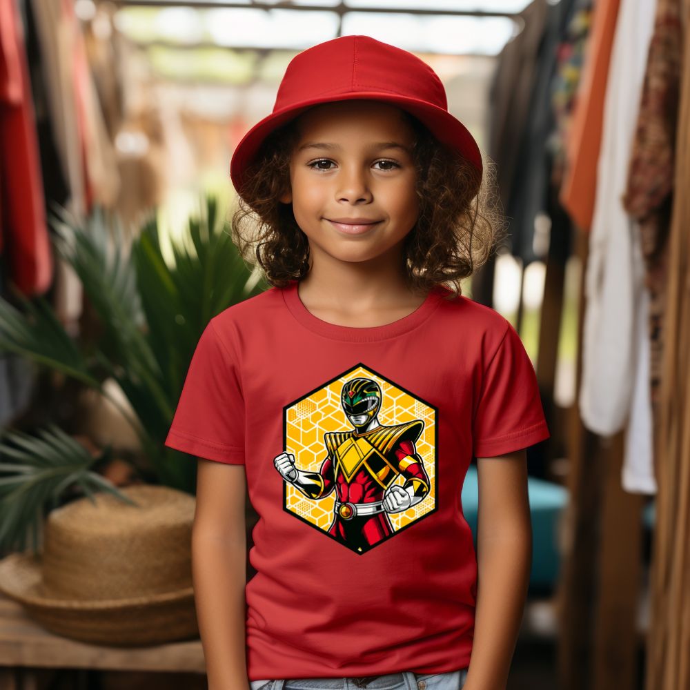 Camiseta Infanto Juvenil Personagens Power Rangers Heróis