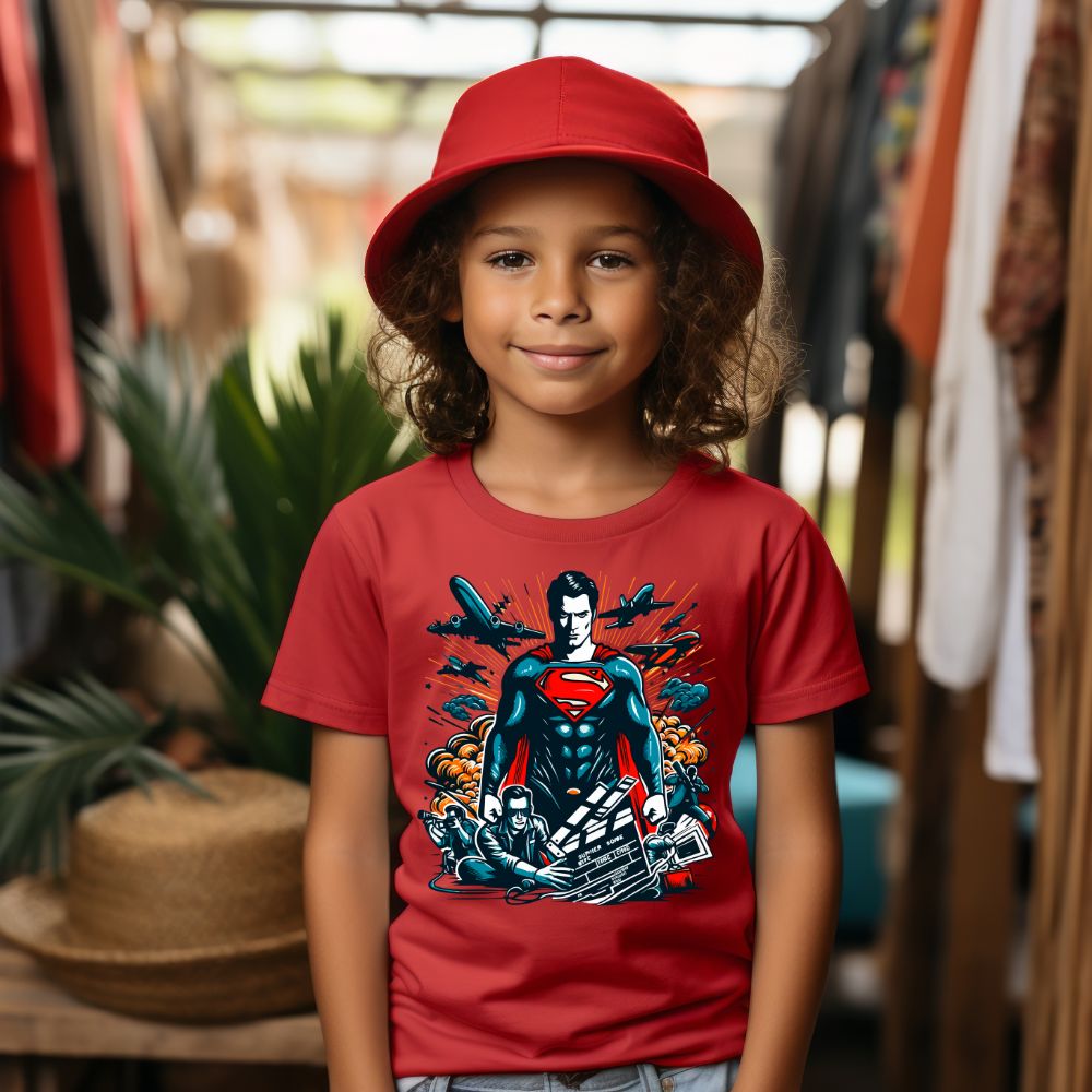 Camiseta Infanto Juvenil Personagens Super Homem Herói