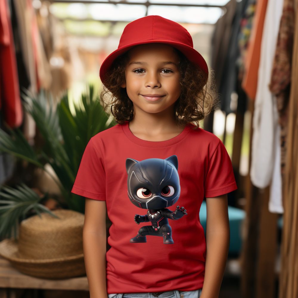 Camiseta Infanto Juvenil Personagens Pantera Negra Wakanda
