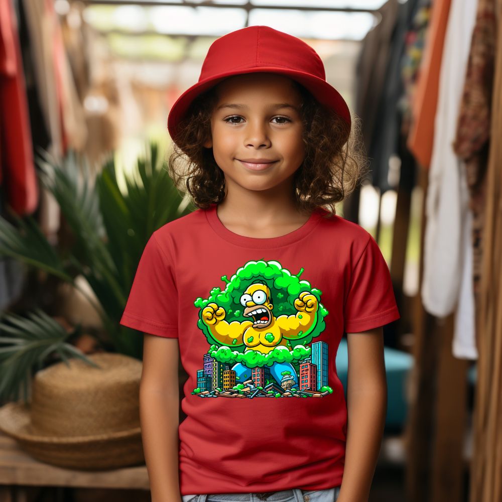 Camiseta Infanto Juvenil Personagens Homer Simpsons