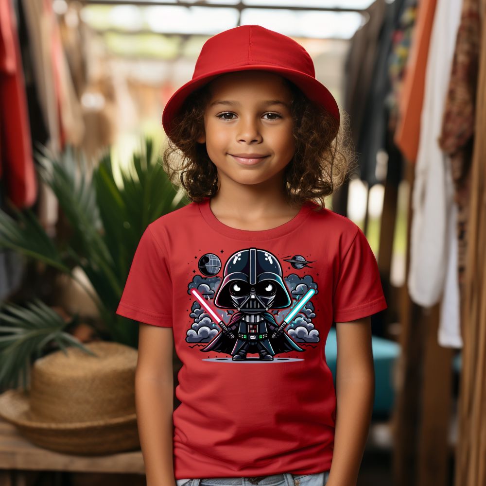 Camiseta Infanto Juvenil Personagens Star Wars Darth Vader Geek