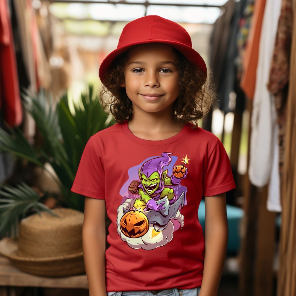 Camiseta Infanto Juvenil Personagens Homem Aranha Duende Verde