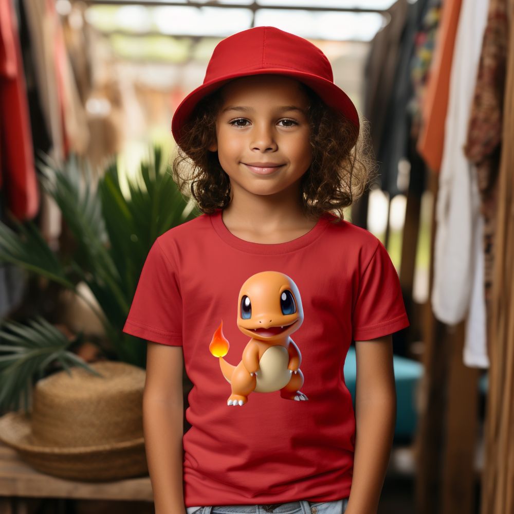Camiseta Infanto Juvenil Personagens Pikachu Pokémon Clássico 08