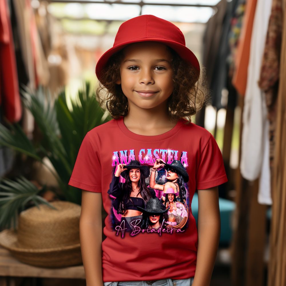 Camiseta Infanto Juvenil Cantora Ana Castela