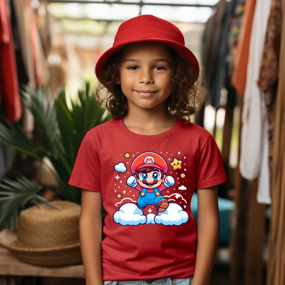 Camiseta Infanto Juvenil Personagens Super Mario World