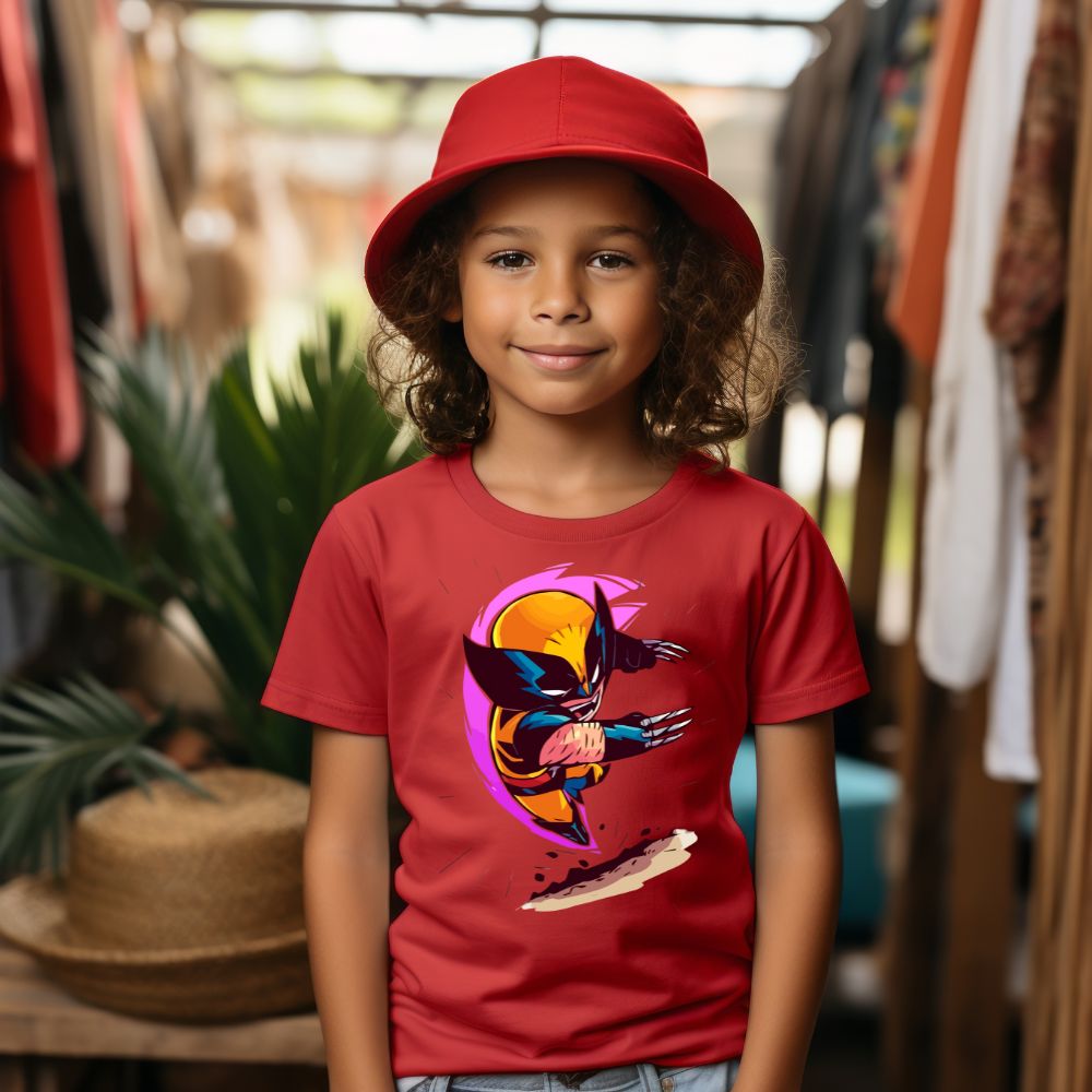 Camiseta Infanto Juvenil Personagens Wolverine X-men