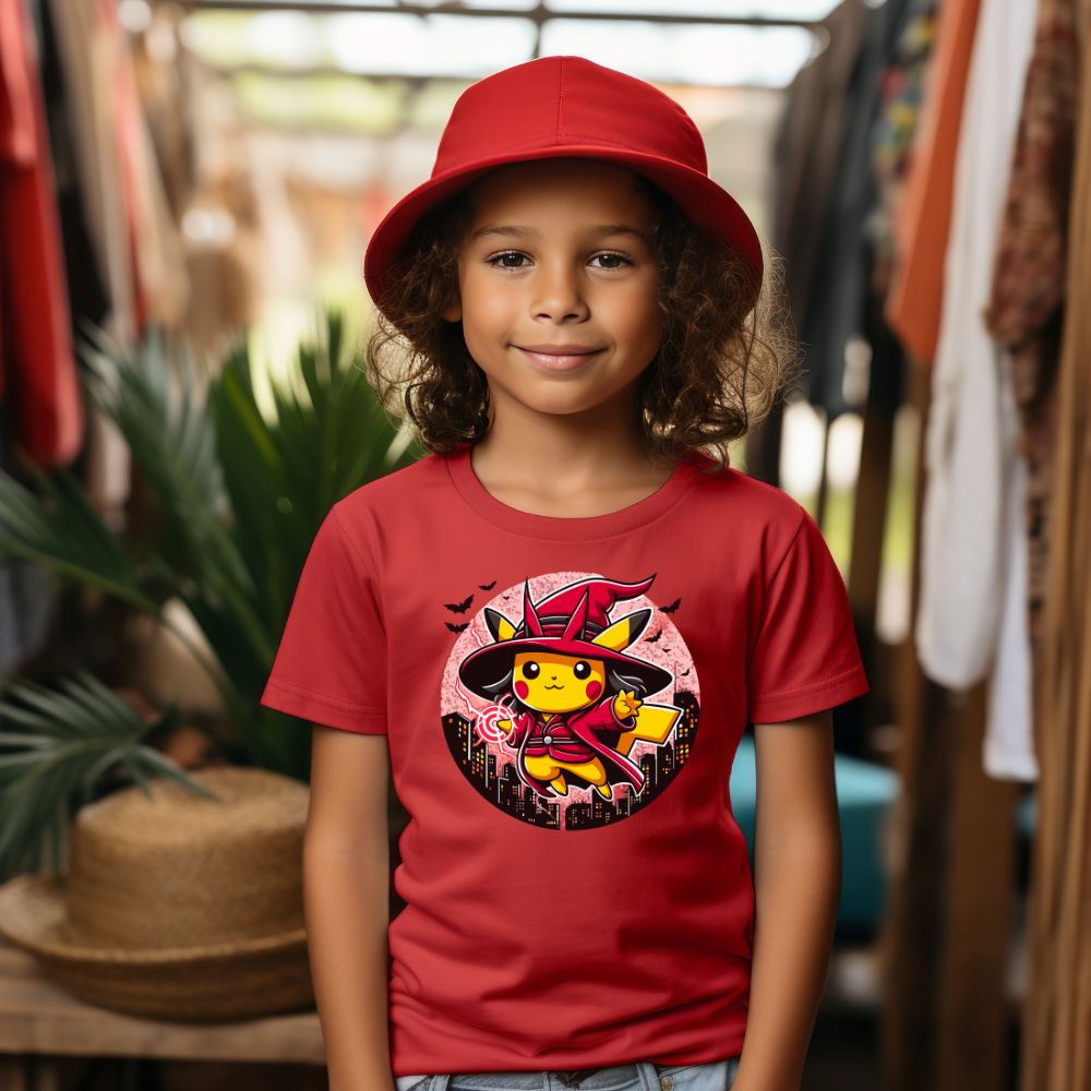 Camiseta Infanto Juvenil Personagens Pikachu Super Heróis 02