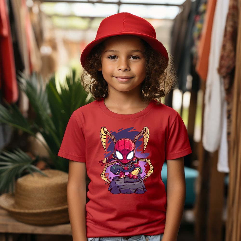 Camiseta Infanto Juvenil Personagens Homem Aranha Spider