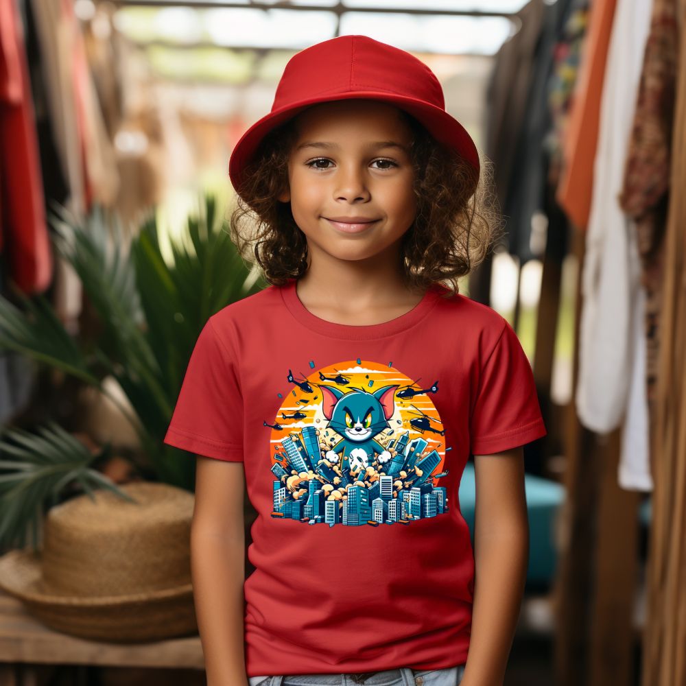 Camiseta Infanto Juvenil Personagens Tom e Jerry 01
