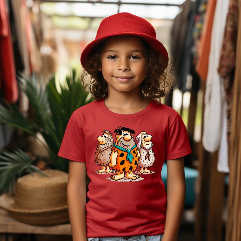 Camiseta Infanto Juvenil Personagens Infantil The Flintstones